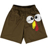 Turkey Trot Crazy Eyes Basketball Practice Shorts Made In USA by Tribe Lacrosse