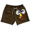 Turkey Trot Crazy Eyes 5" Swim Shorts Made in USA by Tribe Lacrosse