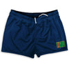 Turkmenistan Country Heritage Flag Shorty Short Gym Shorts 2.5" Inseam Made In USA by Shorty Shorts