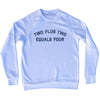 Two Plus Two Equals Four Adult Tri-Blend Sweatshirt by Tribe Lacrosse