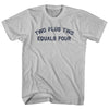 Two Plus Two Equals Four Adult Cotton T-shirt by Tribe Lacrosse