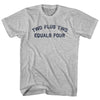 Two Plus Two Equals Four Adult Cotton T-shirt by Tribe Lacrosse