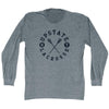 Upstate Ny Lacrosse Adult Tri-Blend Long Sleeve T-Shirt by Tribe Lacrosse