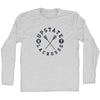 Upstate Ny Lacrosse Adult Cotton Long Sleeve T-Shirt by Tribe Lacrosse