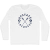 Upstate Ny Lacrosse Adult Cotton Long Sleeve T-Shirt by Tribe Lacrosse