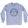 Upstate Ny Lacrosse Adult Tri-Blend Sweatshirt by Tribe Lacrosse