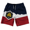 Utah New Flag Shorts 10" Swim Shorts Made in USA by Tribe Lacrosse