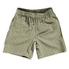 Pinstripes Athletic Running Fitness Exercise Shorts 7" Inseam Shorts Made In USA by Tribe Lacrosse