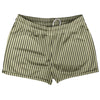 Pinstripes Shorty Short Gym Shorts 2.5" Inseam Made In USA by Tribe Lacrosse