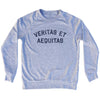 Veritas Et Aequitas Adult Tri-Blend Sweatshirt by Tribe Lacrosse