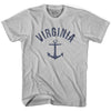 Virginia State Anchor Home Cotton Adult T-shirt by Ultras