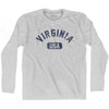 Virginia USA Adult Cotton Long Sleeve T-shirt by Ultras