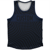 Warped Checkerboard Custom Athletic Sport Tank Top Made In USA by Tribe Lacrosse