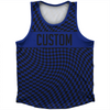 Warped Checkerboard Custom Athletic Sport Tank Top Made In USA by Tribe Lacrosse