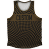 Warped Checkerboard Custom Athletic Sport Tank Top Made In USA by Tribe Lacrosse