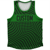 Warped Checkerboard Custom Athletic Sport Tank Top Made In USA by Tribe Lacrosse