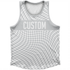 Warped Checkerboard Custom Athletic Sport Tank Top Made In USA by Tribe Lacrosse