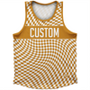 Warped Checkerboard Custom Athletic Sport Tank Top Made In USA by Tribe Lacrosse