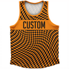Warped Checkerboard Custom Athletic Sport Tank Top Made In USA by Tribe Lacrosse