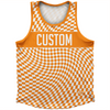 Warped Checkerboard Custom Athletic Sport Tank Top Made In USA by Tribe Lacrosse