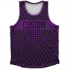 Warped Checkerboard Custom Athletic Sport Tank Top Made In USA by Tribe Lacrosse