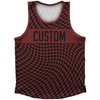 Warped Checkerboard Custom Athletic Sport Tank Top Made In USA by Tribe Lacrosse