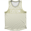 Warped Checkerboard Custom Athletic Sport Tank Top Made In USA by Tribe Lacrosse