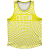 Warped Checkerboard Custom Athletic Sport Tank Top Made In USA by Tribe Lacrosse