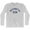 Washington USA Adult Cotton Long Sleeve T-shirt by Ultras