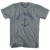 West Virginia State Anchor Home Tri-Blend Adult T-shirt by Ultras
