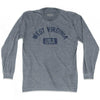 West Virginia USA Adult Tri-Blend Long Sleeve T-shirt by Ultras