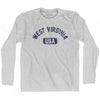 West Virginia USA Adult Cotton Long Sleeve T-shirt by Ultras