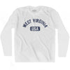 West Virginia USA Adult Cotton Long Sleeve T-shirt by Ultras