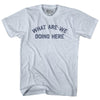 What Are We Doing Here Adult Tri-Blend T-shirt by Tribe Lacrosse