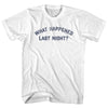 What Happened Last Night Youth Cotton T-shirt by Tribe Lacrosse