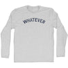 Whatever Adult Cotton Long Sleeve T-shirt by Tribe Lacrosse
