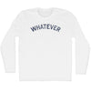 Whatever Adult Cotton Long Sleeve T-shirt by Tribe Lacrosse