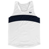 White And Blue Navy Almost Black Running Track Tops Made In USA by Tribe Lacrosse