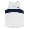 White And Blue Navy Running Track Tops Made In USA by Tribe Lacrosse