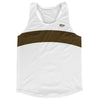 White And Brown Dark Running Track Tops Made In USA by Tribe Lacrosse