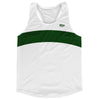 White And Green Forest Running Track Tops Made In USA by Tribe Lacrosse