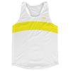 White And Yellow Bright Running Track Tops Made In USA by Tribe Lacrosse