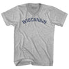 Wiscansin Adult Cotton V-neck T-shirt by Tribe Lacrosse