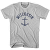 Wisconsin State Anchor Home Cotton Adult T-shirt by Ultras