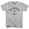 Wisconsin State Anchor Home Cotton Adult T-shirt by Ultras