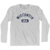 Wisconsin USA Adult Cotton Long Sleeve T-shirt by Ultras