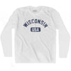 Wisconsin USA Adult Cotton Long Sleeve T-shirt by Ultras