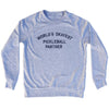 World's Okayest Pickleball Partner Adult Tri-Blend Sweatshirt by Tribe Lacrosse