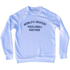 World's Okayest Pickleball Partner Adult Tri-Blend Sweatshirt by Tribe Lacrosse