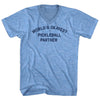 World's Okayest Pickleball Partner Adult Tri-Blend V-neck T-shirt by Tribe Lacrosse